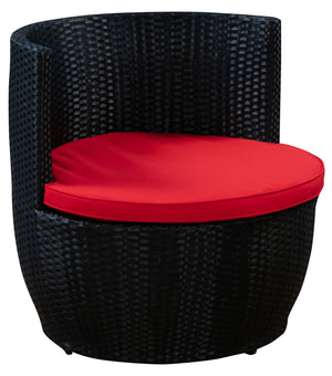 Kissen rot für Rattan Turm