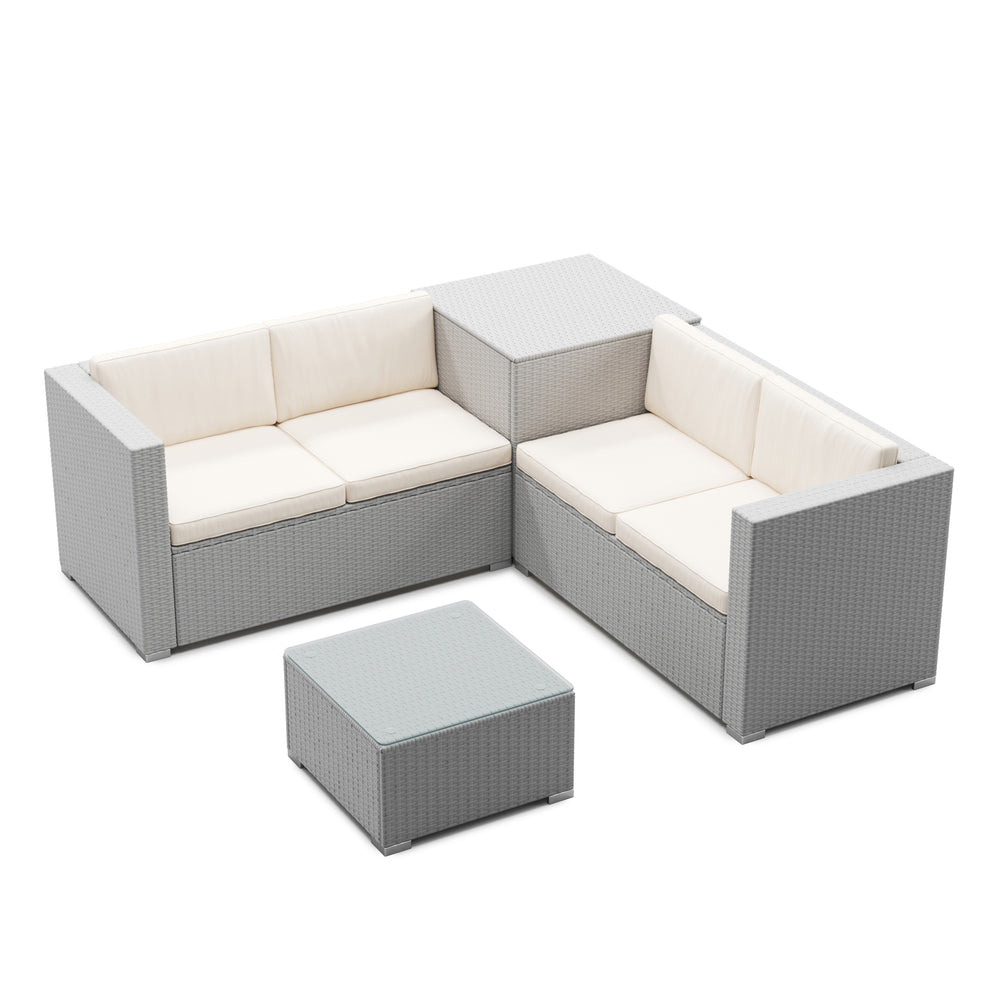 Cushions for rattan lounge SAN MARINO beige