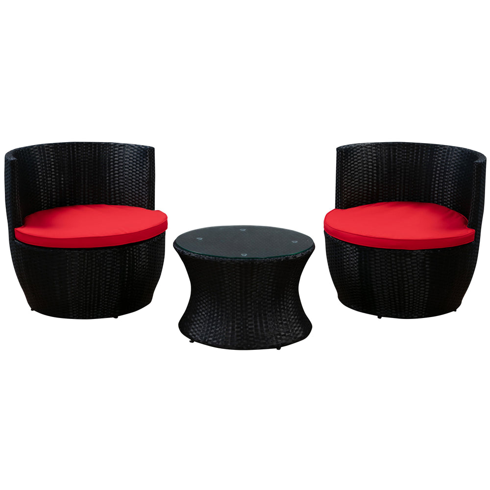 Red cushion for rattan tower