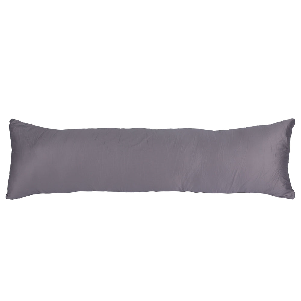 Cuscino, cuscino per chi dorme di lato, 140 x 40 cm, grigio 