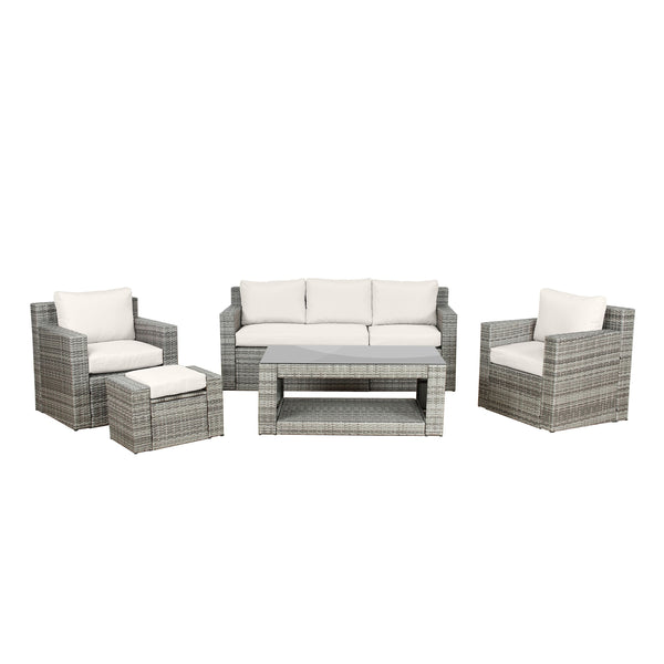 Kissenbezüge Rattanlounge Manila beige