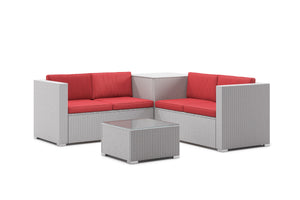 Kissenbezüge für Rattanlounge SAN MARINO bordeaux
