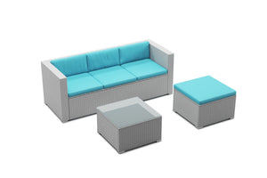 Kissenbezug für Rattanlounge NIZZA türkis