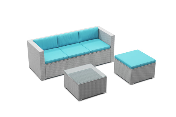 Kissenbezug für Rattanlounge NIZZA türkis