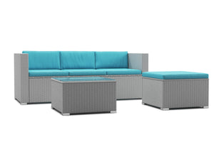 Kissenbezug für Rattanlounge NIZZA türkis