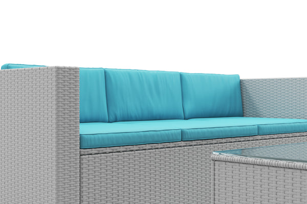 Kissenbezug für Rattanlounge NIZZA türkis