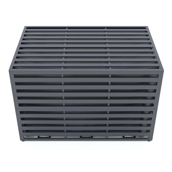 Kissenbox DALLAS Alu 150 x 100 x 100 cm anthrazit