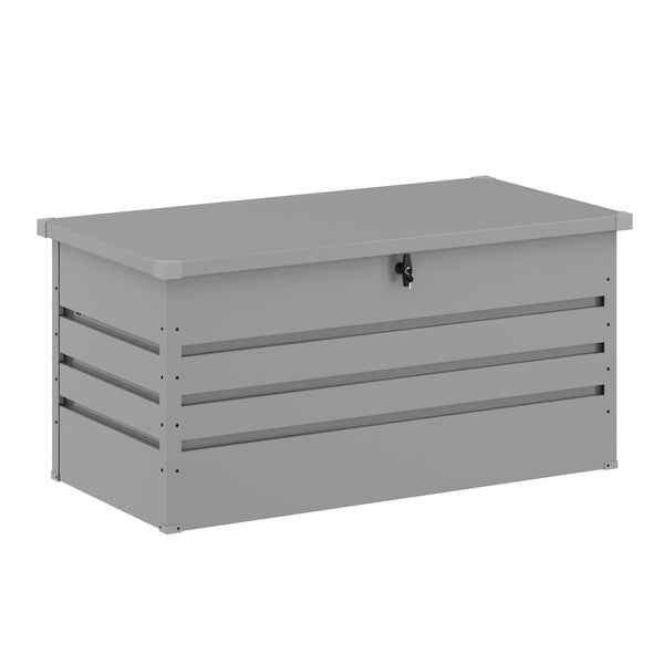 Gartenbox wasserdicht MONACO 132 x 62 x 64 cm 400L hellgrau