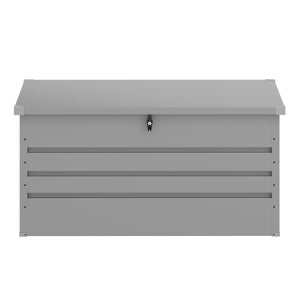 Gartenbox wasserdicht MONACO 132 x 62 x 64 cm 400L hellgrau
