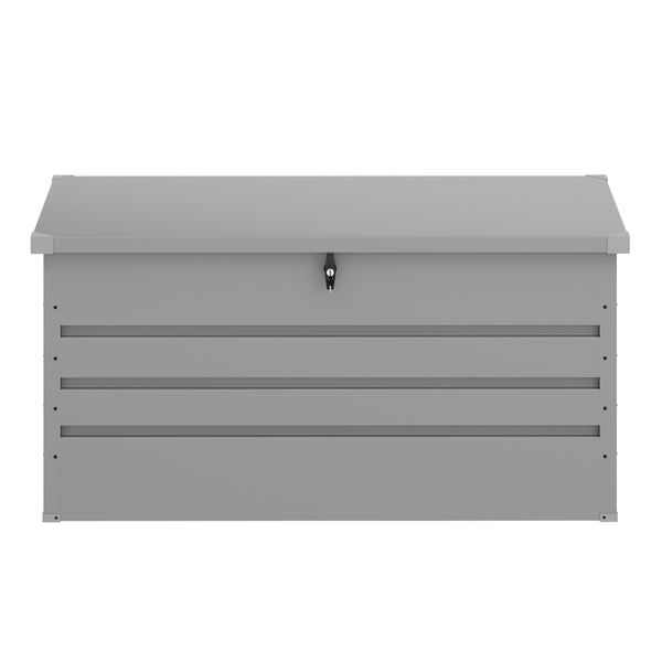 Gartenbox wasserdicht MONACO 132 x 62 x 64 cm 400L hellgrau
