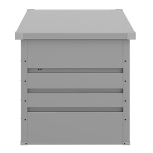 Gartenbox wasserdicht MONACO 132 x 62 x 64 cm 400L hellgrau