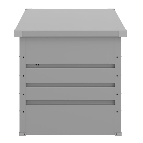 Gartenbox wasserdicht MONACO 132 x 62 x 64 cm 400L hellgrau