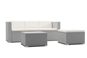 Kissenset für Rattanlounge NIZZA beige