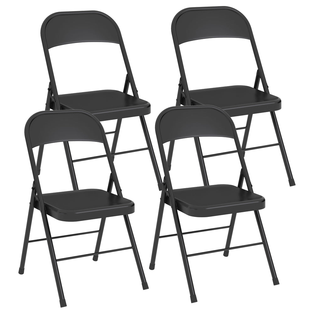 Folding chair LIST 4-piece set black