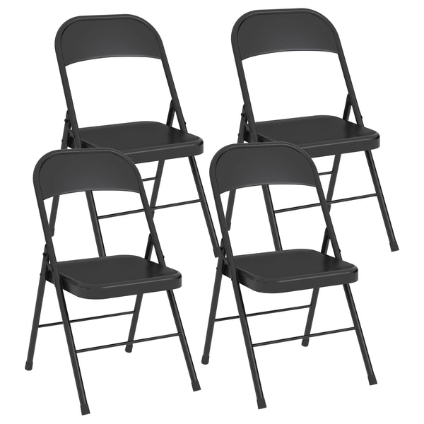 Folding chair LIST 4-piece set black