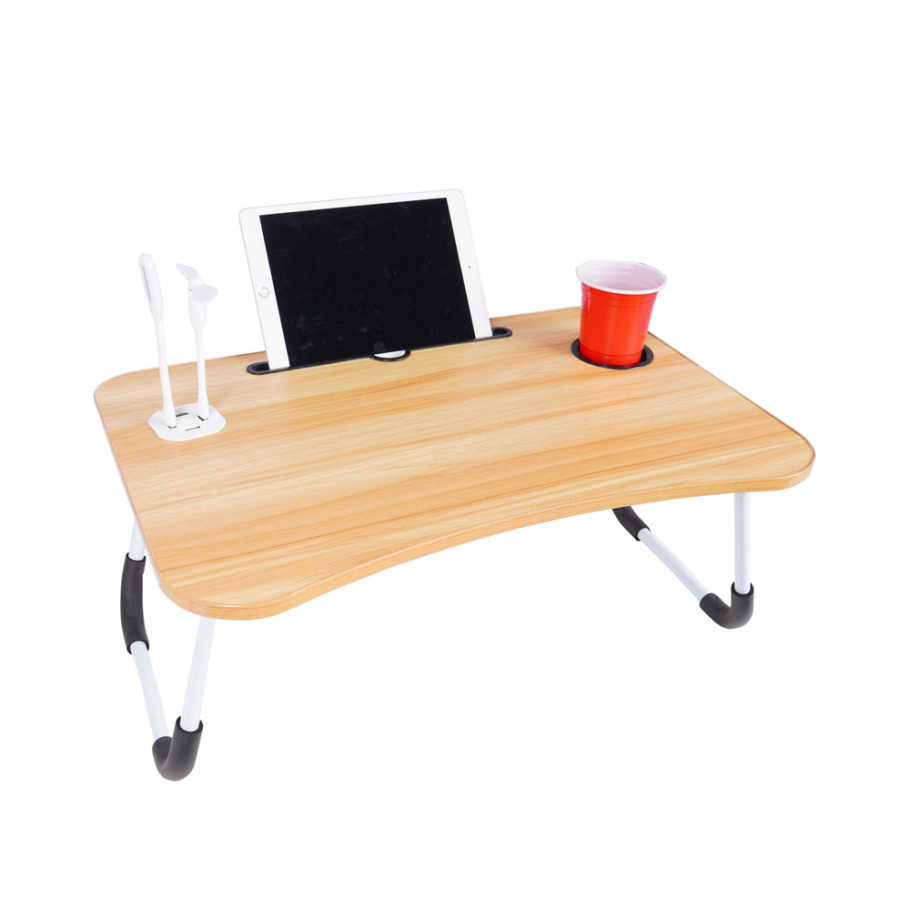 Klapptisch multifunktional mit USB nature