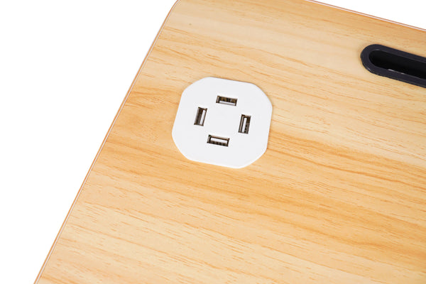 Klapptisch multifunktional mit USB nature
