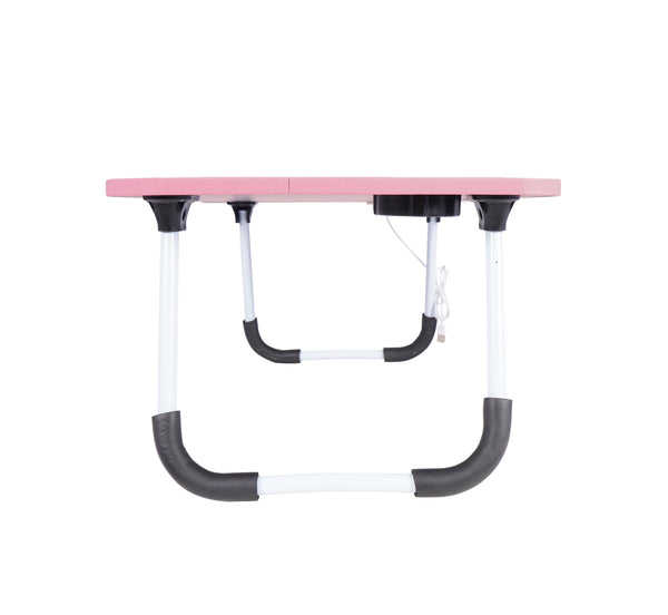 Klapptisch multifunktional mit USB rosa