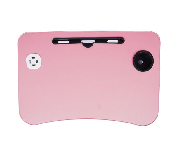 Klapptisch multifunktional mit USB rosa