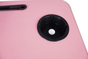 Klapptisch multifunktional mit USB rosa