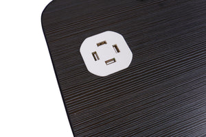 Klapptisch multifunktional mit USB schwarz