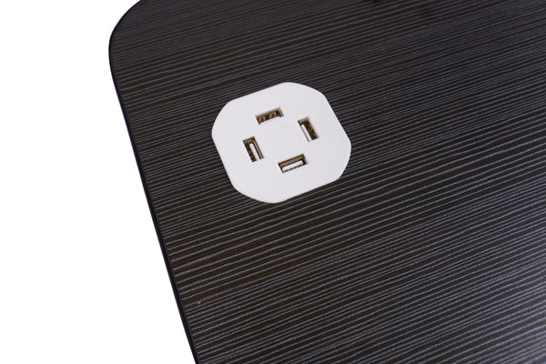 Klapptisch multifunktional mit USB schwarz
