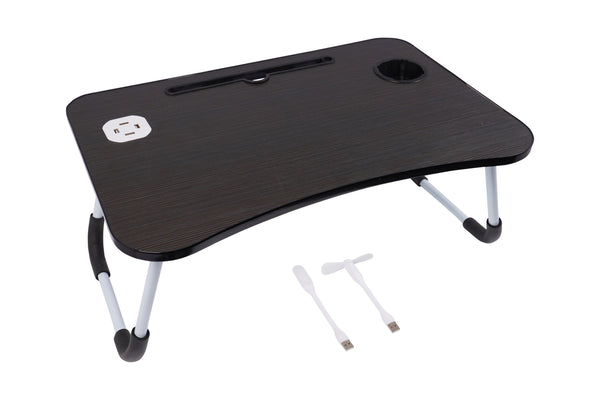 Klapptisch multifunktional mit USB schwarz