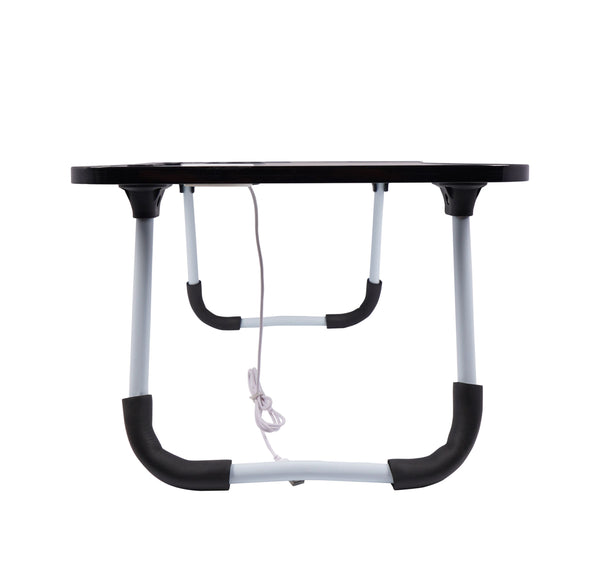 Klapptisch multifunktional mit USB schwarz