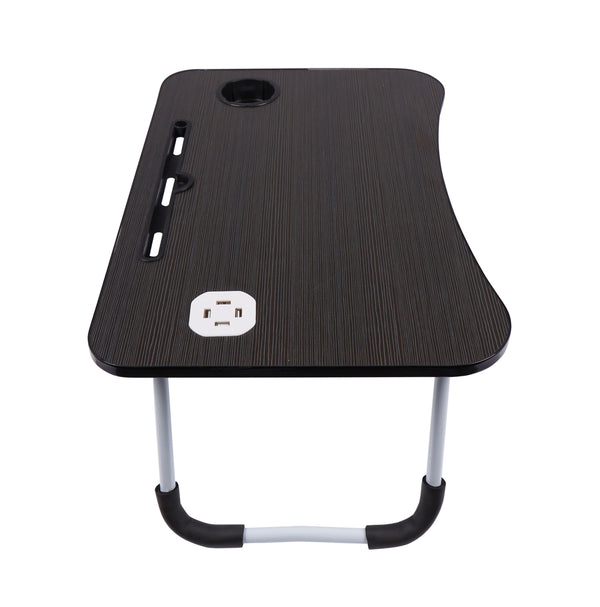 Klapptisch multifunktional mit USB schwarz