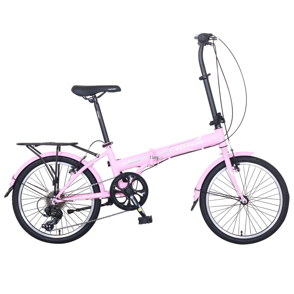 Folding bike 20"" Pink Dolphin