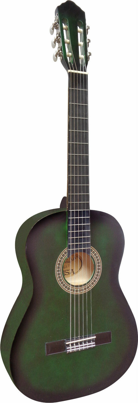 Chitarra classica 4/4 verde sfumato