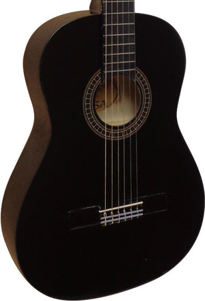 Klassische Gitarre 4/4 schwarz