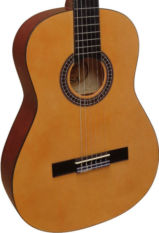 Klassische Gitarre 4/4 natur hell