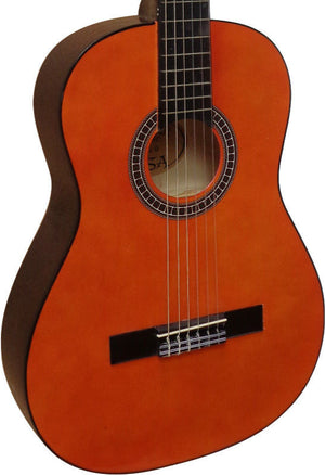 Klassische Gitarre 4/4 natur dunkel