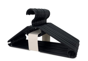 Kleiderbügel schwarz 20er Set