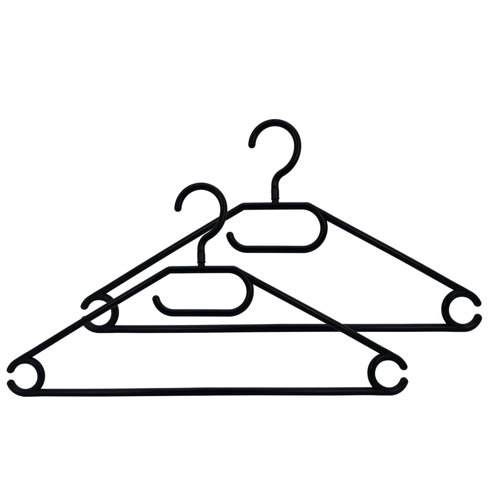 Black clothes hangers, set of 100