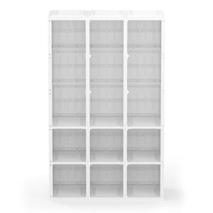 Kleiderschrank modular faltbar 104 x 168 cm weiss