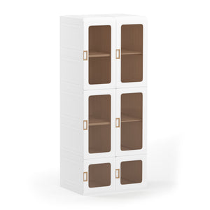 Kleiderschrank modular faltbar 69 x 168 cm weiss