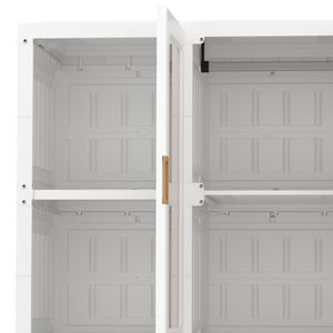 Kleiderschrank modular faltbar 69 x 168 cm weiss