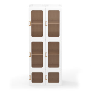 Kleiderschrank modular faltbar 69 x 168 cm weiss