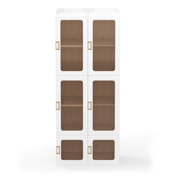 Kleiderschrank modular faltbar 69 x 168 cm weiss