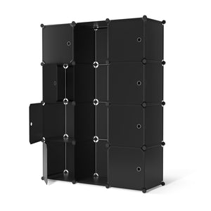 Kleiderschrank Steckregal schwarz