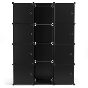 Kleiderschrank Steckregal schwarz