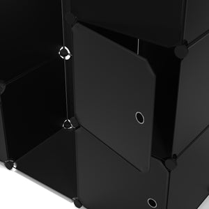 Kleiderschrank Steckregal schwarz