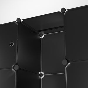 Kleiderschrank Steckregal schwarz