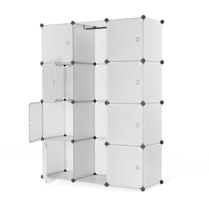 Kleiderschrank Steckregal transparent