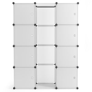 Kleiderschrank Steckregal transparent