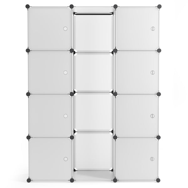 Kleiderschrank Steckregal transparent
