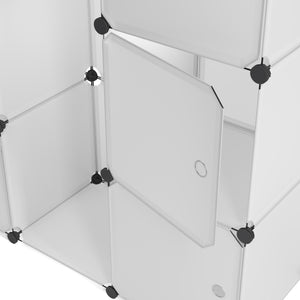 Kleiderschrank Steckregal transparent
