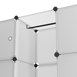 Kleiderschrank Steckregal transparent